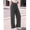 image:imageANRABESS Womens Business Casual Straight Leg Fleece Dress PantsDeep Grey