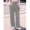 image:imageANRABESS Womens Business Casual Straight Leg Fleece Dress PantsGrey