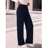 image:imageANRABESS Womens Business Casual Straight Leg Fleece Dress PantsNavy Blue