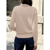 image:imageANRABESS Womens Cowl Neck Long Sleeve Fall Light SweaterAlmond