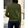 image:imageANRABESS Womens Cowl Neck Long Sleeve Fall Light SweaterArmy Green