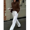 image:imageANRABESS Womens Cowl Neck Long Sleeve Fall Light SweaterCoffee