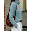 image:imageANRABESS Womens Cowl Neck Long Sleeve Fall Light SweaterLight Blue