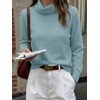 image:imageANRABESS Womens Cowl Neck Long Sleeve Fall Light SweaterLight Blue