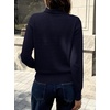 image:imageANRABESS Womens Cowl Neck Long Sleeve Fall Light SweaterNavy Blue