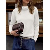 image:imageANRABESS Womens Cowl Neck Long Sleeve Fall Light SweaterWhite