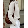 image:imageANRABESS Womens Cowl Neck Long Sleeve Fall Light SweaterWhite