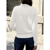 image:imageANRABESS Womens Cowl Neck Long Sleeve Fall Light SweaterWhite