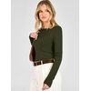 image:imageANRABESS Womens Fall Long Sleeve Boat Neck Lightweight SweatersArmy Green