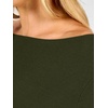 image:imageANRABESS Womens Fall Long Sleeve Boat Neck Lightweight SweatersArmy Green