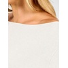 image:imageANRABESS Womens Fall Long Sleeve Boat Neck Lightweight SweatersCream White