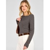 image:imageANRABESS Womens Fall Long Sleeve Boat Neck Lightweight SweatersDrak Taupe