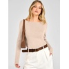 image:imageANRABESS Womens Fall Long Sleeve Boat Neck Lightweight SweatersParchment