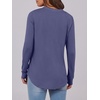 image:imageANRABESS Womens Fall Shirts Long Sleeve Henley Top Dressy Casual BlouseBlue Gray