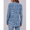 image:imageANRABESS Womens Fall Shirts Long Sleeve Henley Top Dressy Casual BlouseBlue White Floral
