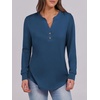 image:imageANRABESS Womens Fall Shirts Long Sleeve Henley Top Dressy Casual BlouseDark Blue