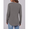 image:imageANRABESS Womens Fall Shirts Long Sleeve Henley Top Dressy Casual BlouseLight Taupe