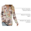 image:imageANRABESS Womens Fall Shirts Long Sleeve Henley Top Dressy Casual BlouseMix Color Block
