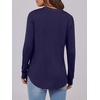 image:imageANRABESS Womens Fall Shirts Long Sleeve Henley Top Dressy Casual BlouseNavy Blue