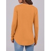 image:imageANRABESS Womens Fall Shirts Long Sleeve Henley Top Dressy Casual BlouseOrange