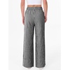 image:imageANRABESS Womens Gingham Striped Wide Leg Palazzo Lounge Pants with PocketsBlack Plaid