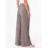 image:imageANRABESS Womens Gingham Striped Wide Leg Palazzo Lounge Pants with PocketsBrown Plaid