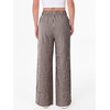 image:imageANRABESS Womens Gingham Striped Wide Leg Palazzo Lounge Pants with PocketsBrown Plaid