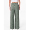 image:imageANRABESS Womens Gingham Striped Wide Leg Palazzo Lounge Pants with PocketsDeep Green Plaid