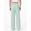 image:imageANRABESS Womens Gingham Striped Wide Leg Palazzo Lounge Pants with PocketsGreen Stripe