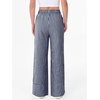 image:imageANRABESS Womens Gingham Striped Wide Leg Palazzo Lounge Pants with PocketsNavy Blue Plaid