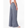 image:imageANRABESS Womens Gingham Striped Wide Leg Palazzo Lounge Pants with PocketsNavy Blue Plaid