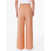 image:imageANRABESS Womens Gingham Striped Wide Leg Palazzo Lounge Pants with PocketsOrange Plaid