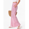 image:imageANRABESS Womens Gingham Striped Wide Leg Palazzo Lounge Pants with PocketsPink Plaid