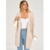 image:imageANRABESS Womens Lightweight Long Cardigan Sweaters 2026 Fall OutfitsAlmond