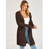 image:imageANRABESS Womens Lightweight Long Cardigan Sweaters 2026 Fall OutfitsCoffee