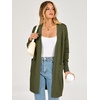 image:imageANRABESS Womens Lightweight Long Cardigan Sweaters 2026 Fall OutfitsGreen