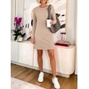 image:imageANRABESS Womens Long Sleeve Fall Casual T Shirt Mini DressAlmond