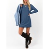 image:imageANRABESS Womens Long Sleeve Fall Casual T Shirt Mini DressDeep Blue