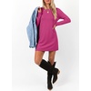 image:imageANRABESS Womens Long Sleeve Fall Casual T Shirt Mini DressHot Pink