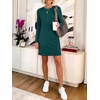image:imageANRABESS Womens Long Sleeve Fall Casual T Shirt Mini DressLake Green