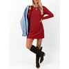 image:imageANRABESS Womens Long Sleeve Fall Casual T Shirt Mini DressRed