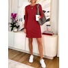 image:imageANRABESS Womens Long Sleeve Fall Casual T Shirt Mini DressRed