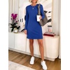 image:imageANRABESS Womens Long Sleeve Fall Casual T Shirt Mini DressRoyal Blue