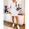 image:imageANRABESS Womens Long Sleeve Fall Casual T Shirt Mini DressWhite