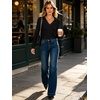 image:imageANRABESS Womens Long Sleeve Fitted Polo Shirts Fall Business Casual TopBlack