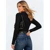 image:imageANRABESS Womens Long Sleeve Fitted Polo Shirts Fall Business Casual TopBlack