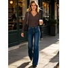 image:imageANRABESS Womens Long Sleeve Fitted Polo Shirts Fall Business Casual TopBrown