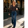 image:imageANRABESS Womens Long Sleeve Fitted Polo Shirts Fall Business Casual TopDeep Brown