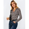 image:imageANRABESS Womens Long Sleeve Fitted Polo Shirts Fall Business Casual TopFloral Black