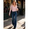 image:imageANRABESS Womens Long Sleeve Fitted Polo Shirts Fall Business Casual TopPink